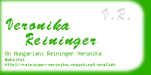 veronika reininger business card